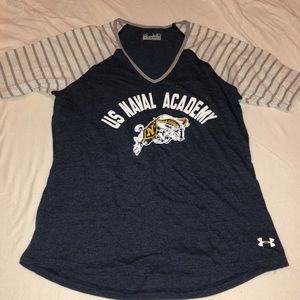 Under Armour US Naval academy baseball Tee
